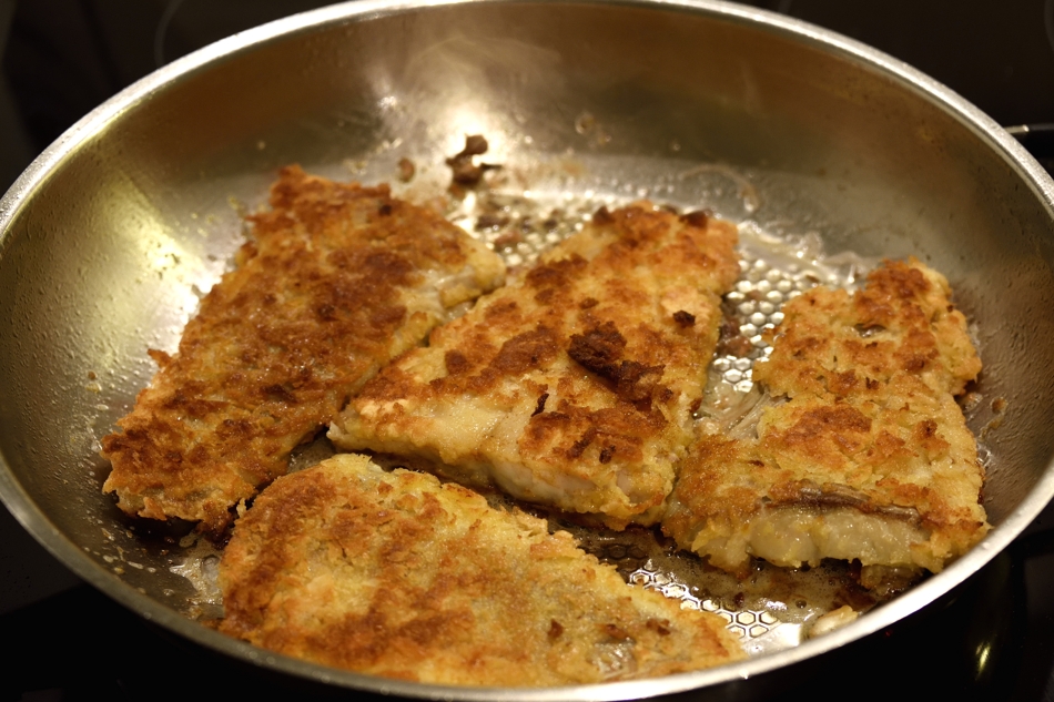 Seelachsfilet in Panko Panade