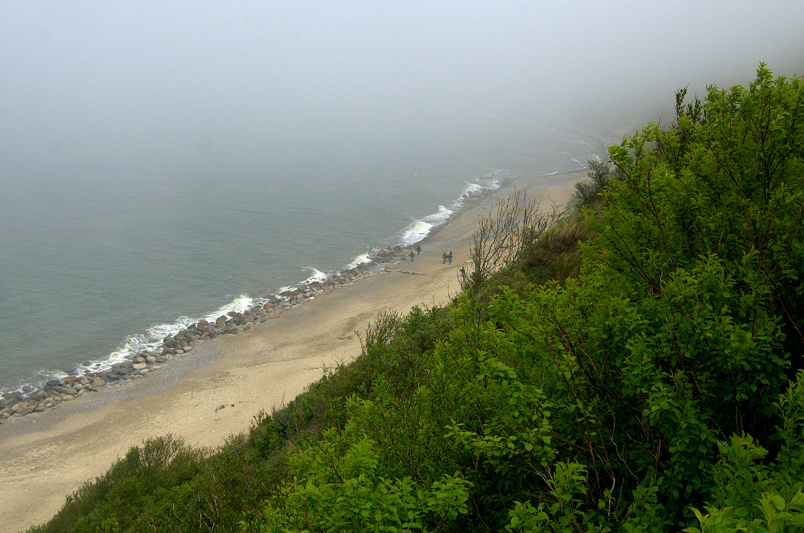 Seenebel regiert kurz auf HIDDENSEE