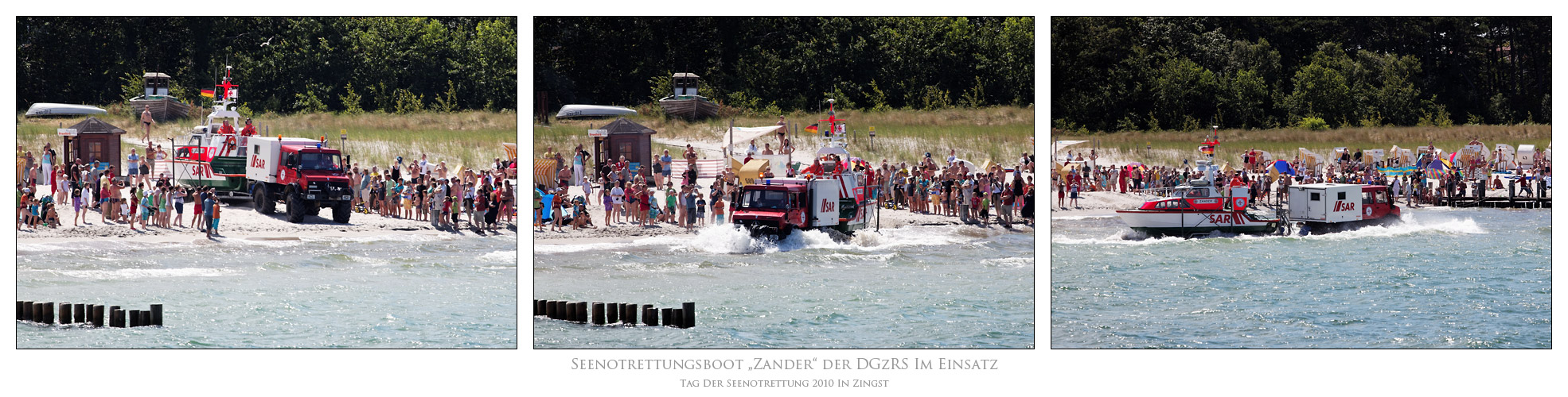 Seenotrettungsboot Zander der DGzRS im Einsatz