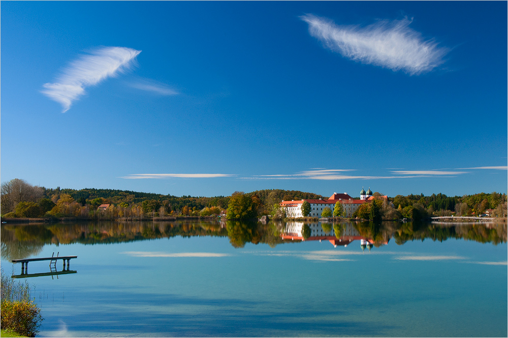 Seeon weiß/blau