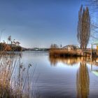 Seepark in Freiburg mit Blick zum Lago