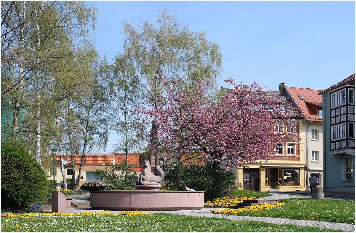 Seepferdchenbrunnen in Nordhausen