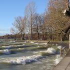 Seepromenade von Herrsching im Wintersturm