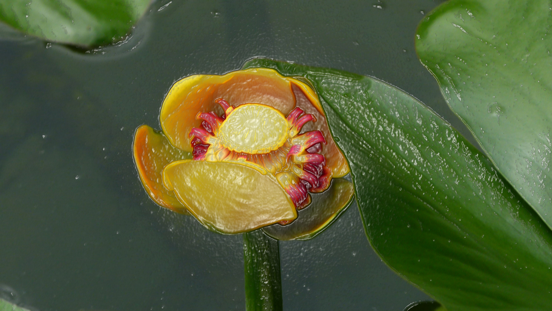 Seerose plastisch