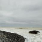 Seestück mit Felsen