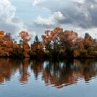 Seeufer mit Wolkenmontage