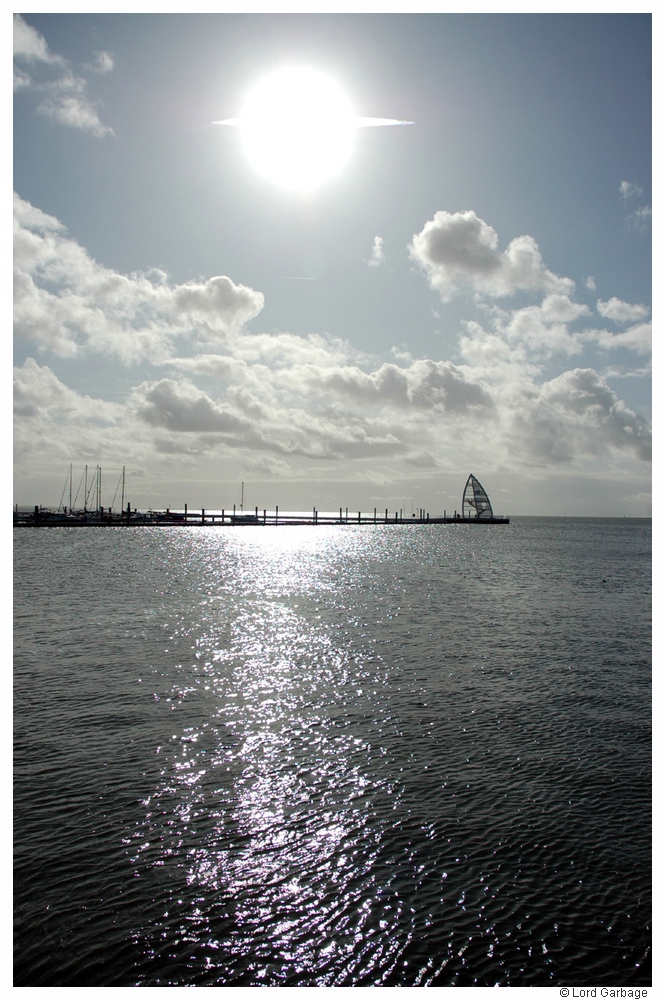 Seezeichen im Hafen Juist