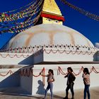 Sefie mit Boudhanath Stupa