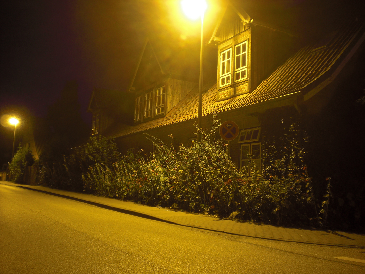 Segeberg in der Nacht .