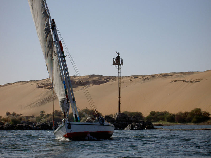 Segel auf dem Nil