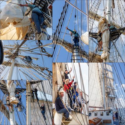 Segelbergen vor Helgoland.