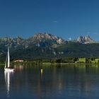 Segelboot am Hopfensee