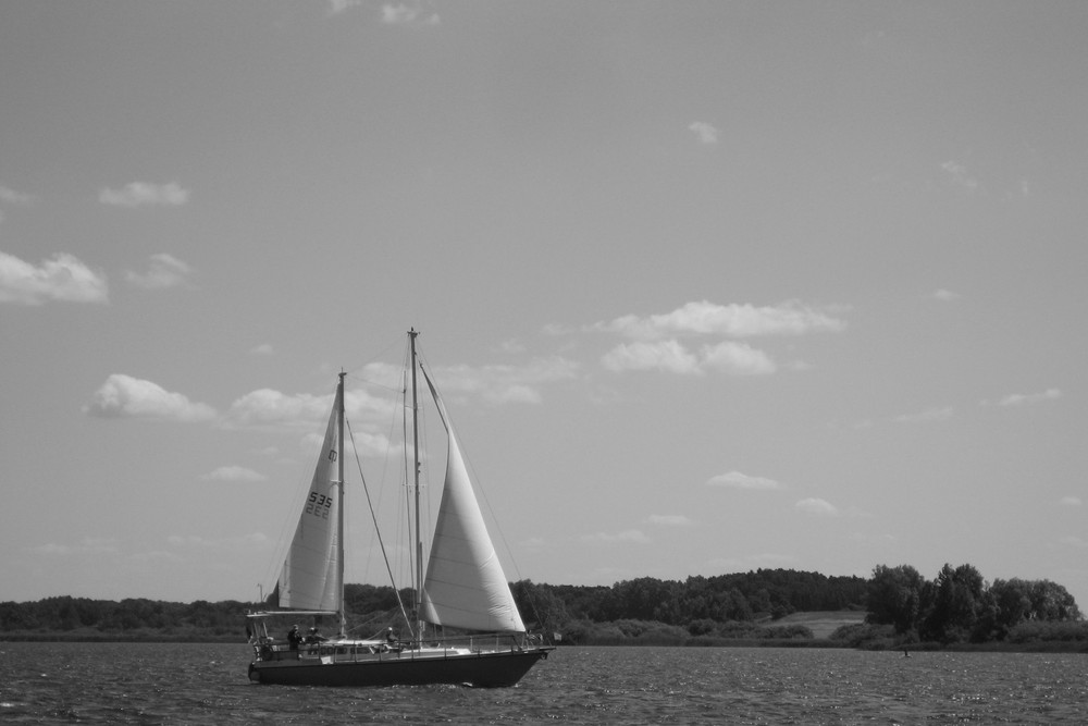Segelboot am Müritzsee