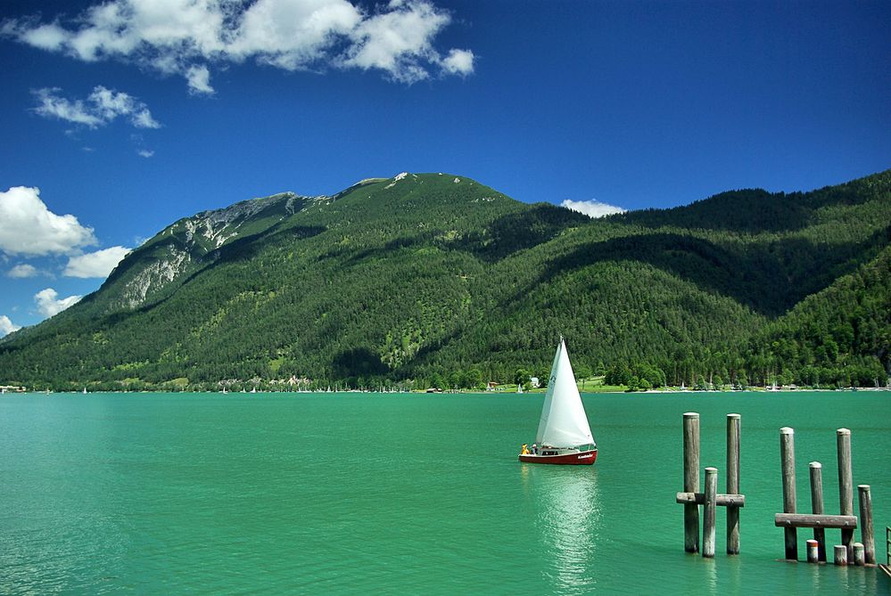 Segelboot auf dem Achensee