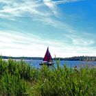 Segelboot auf dem Bergwitzsee