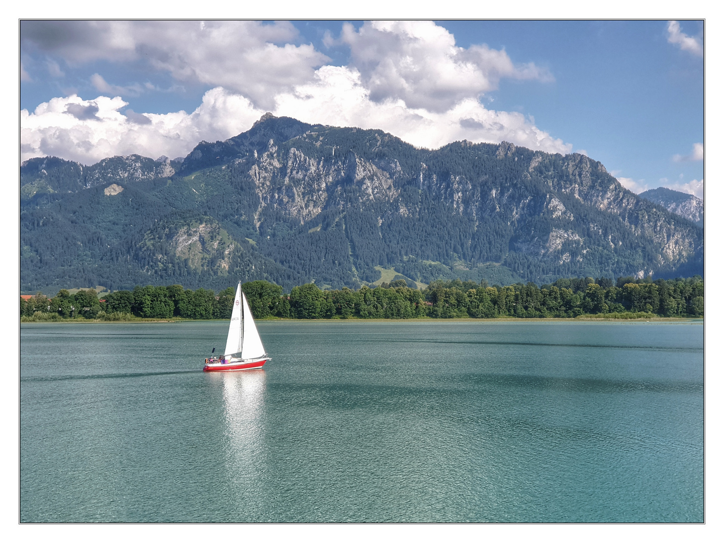 Segelboot auf dem Foggersee