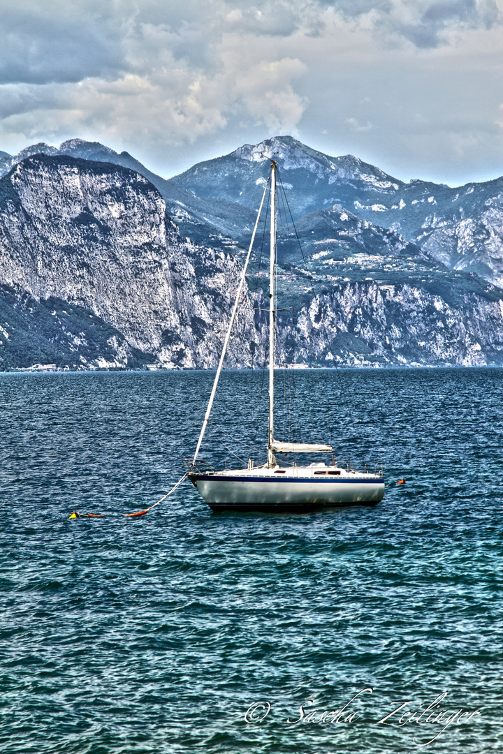 Segelboot auf dem Gardasee