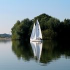 Segelboot auf dem Lippesee