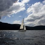 Segelboot auf dem Schluchsee / Schwarzwald