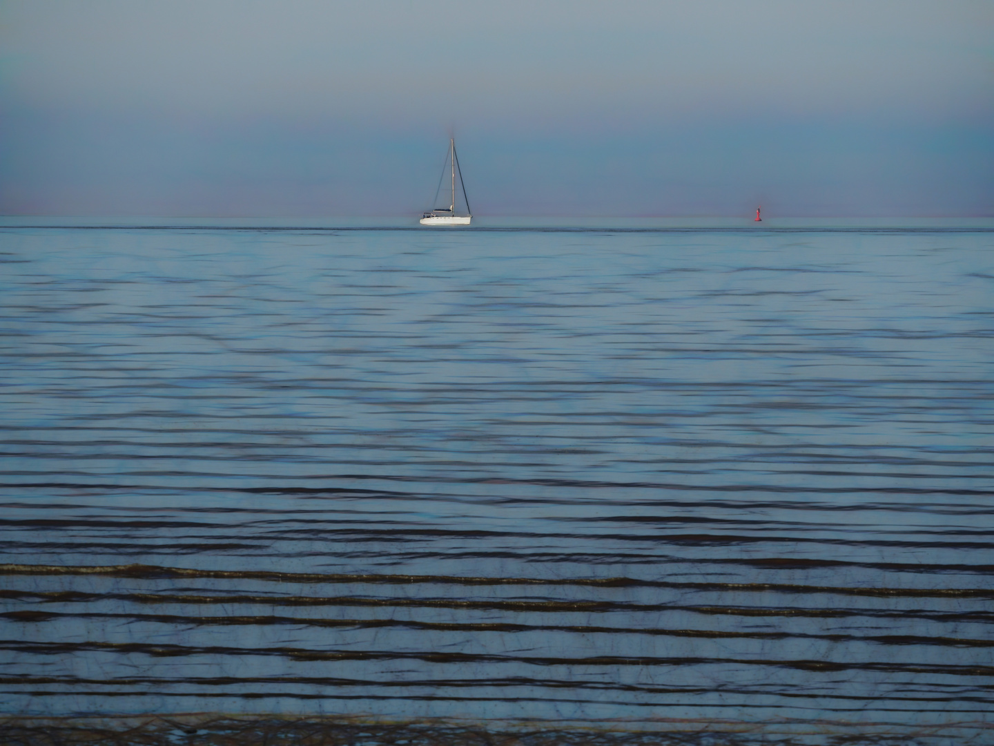 ... segelboot auf der elbe