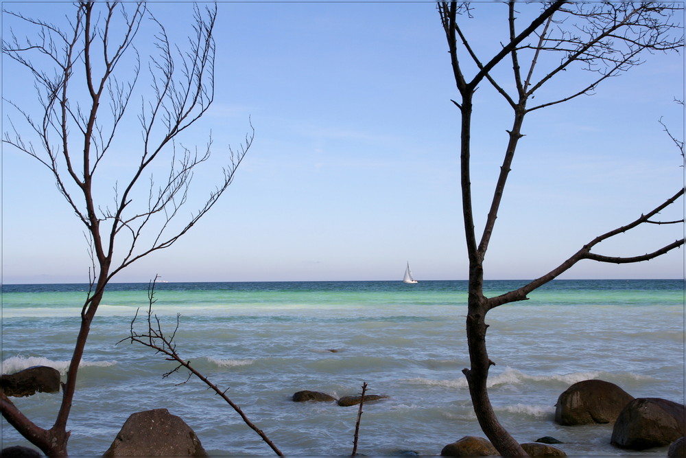 Segelboot auf der Ostsee