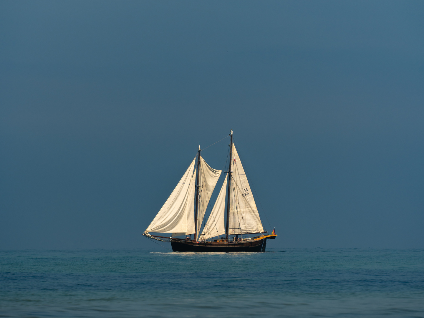 Segelboot auf der Ostsee