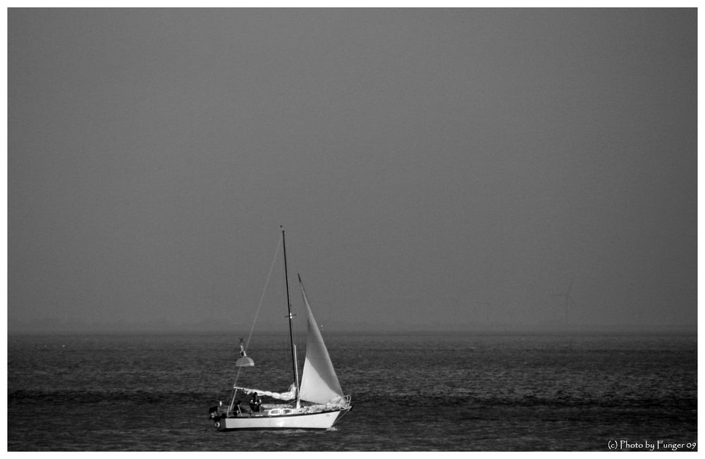 Segelboot bei Cuxhaven