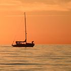 Segelboot bei Dierhagen an der Ostsee