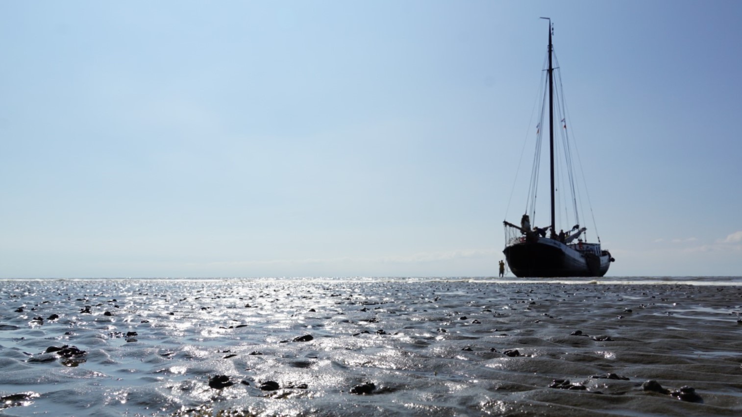 Segelboot gestrandet