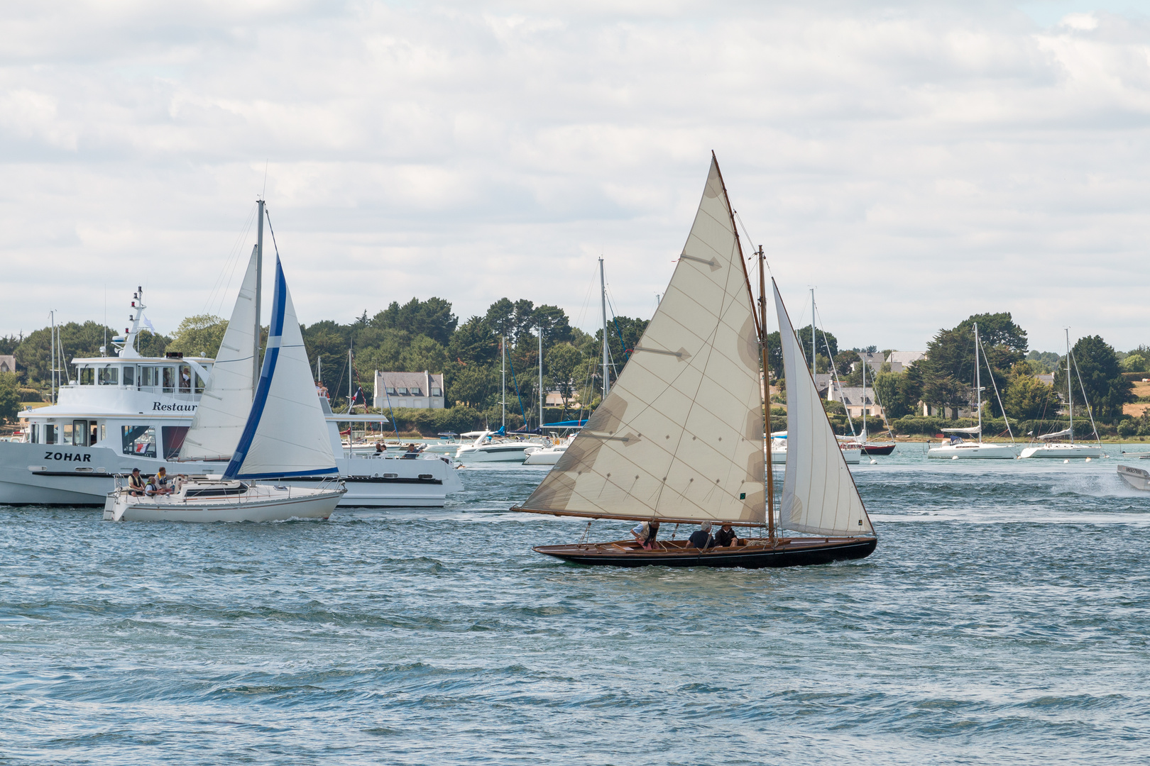 Segelboot im Golf von Morbihan