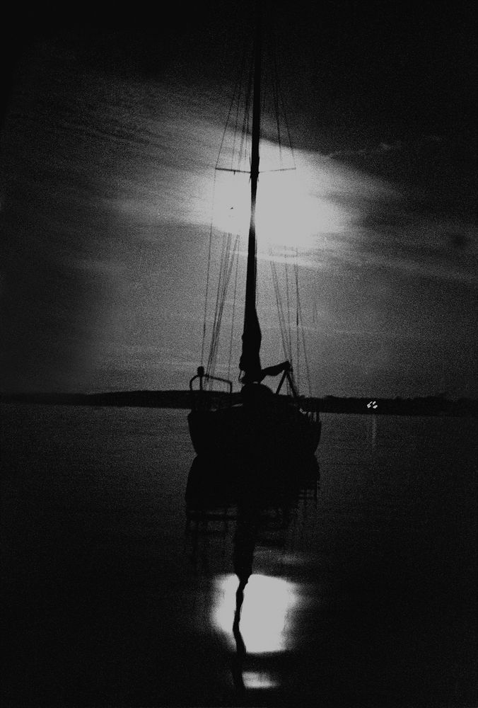 Segelboot im Mondschein von Günter01 