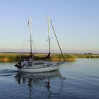 Segelboot im Zingster Hafen