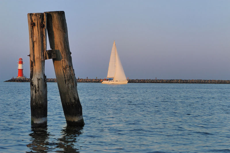 Segelboot in der Abendsonne (Reload)