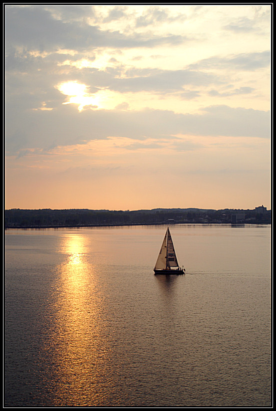 Segelboot in der Kieler Förde