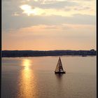 Segelboot in der Kieler Förde