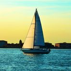 Segelboot in Venedig