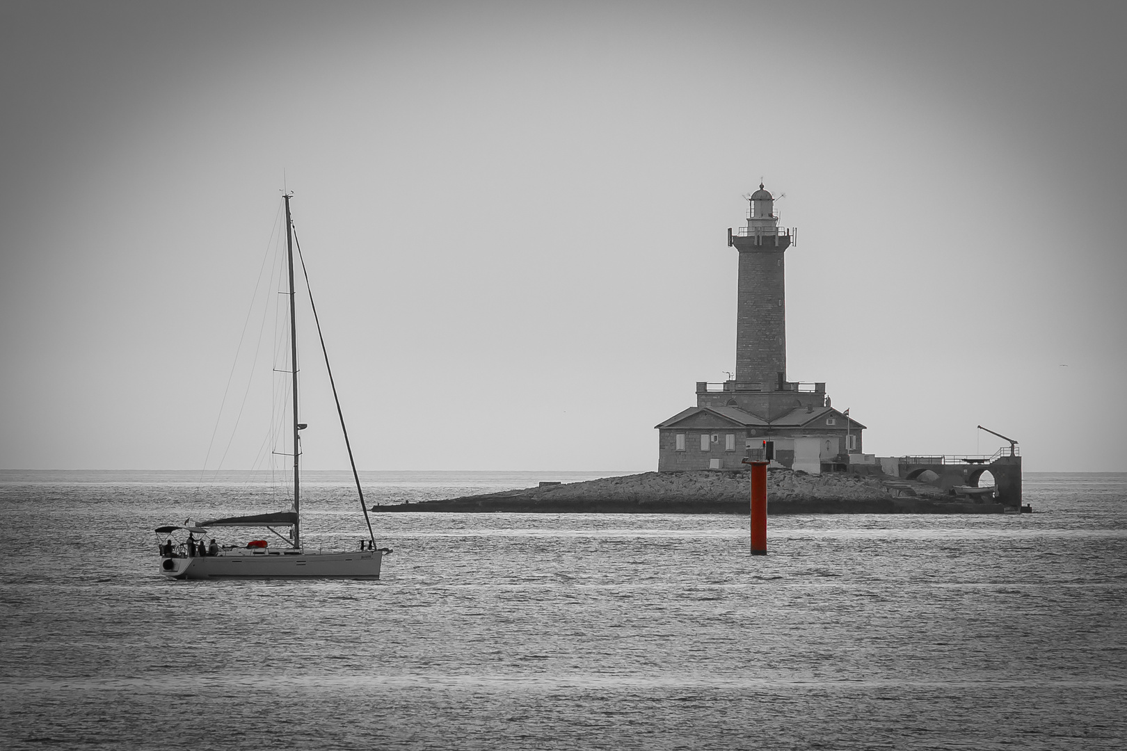 Segelboot & Leuchtturm