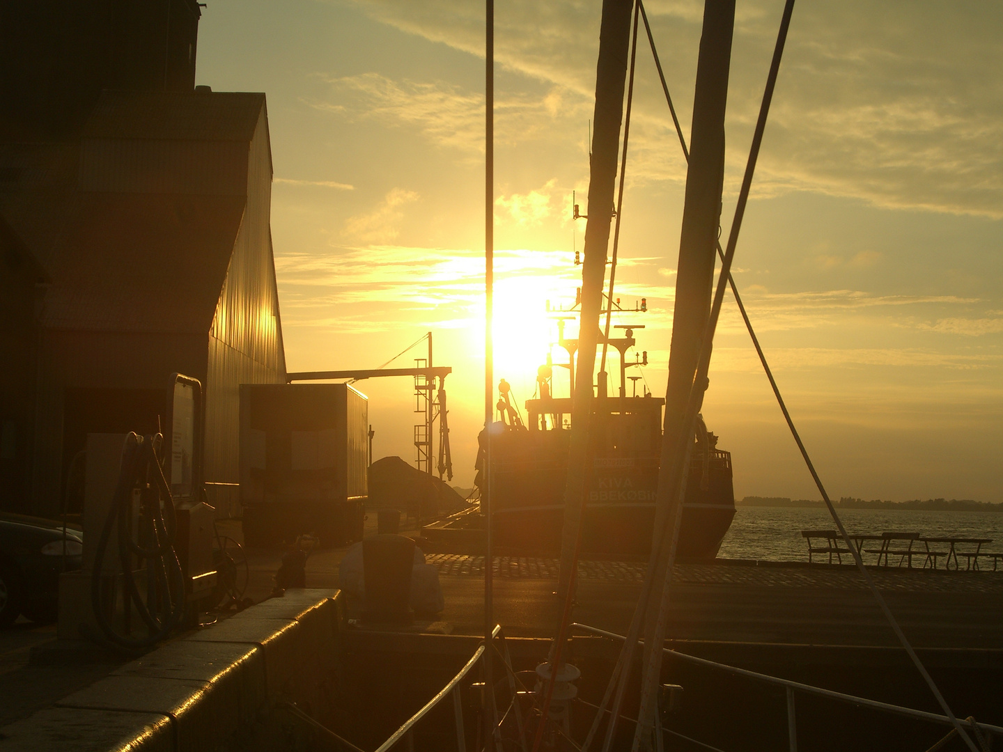 Segelboot - Liegeplatz in Dänemark