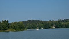 Segelboot mit Häuschen