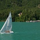 Segelboot mit Schiff Kaiser Franz Josef 