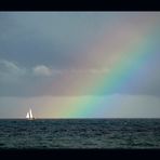 [ Segelboot - Regenbogen - Atlantik ]