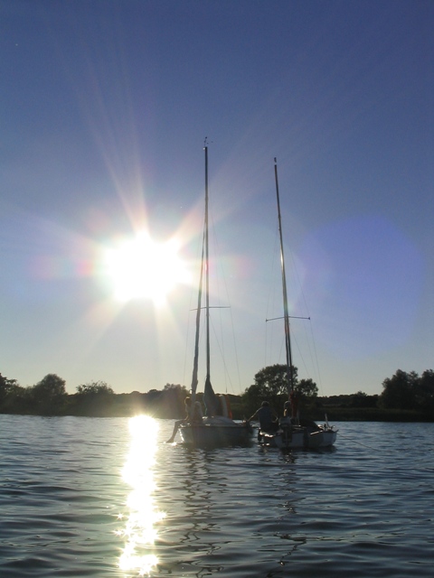 Segelboot vor Anker