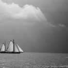 Segelboot vor dem Sturm - Iselmeer