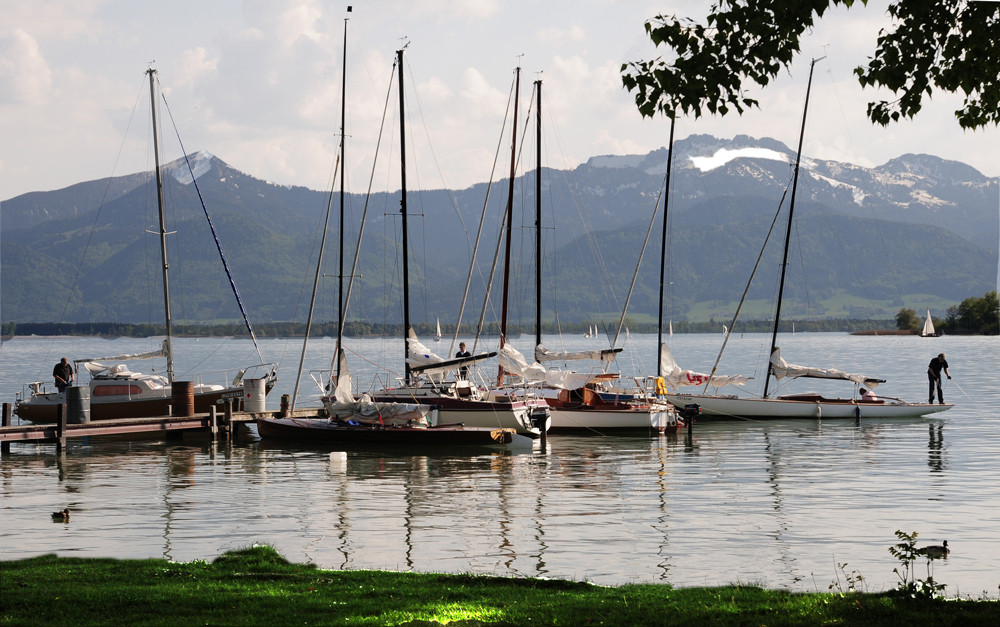 SEGELBOOTE AM CHIEMSEE