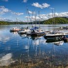 Segelboote am Edersee.