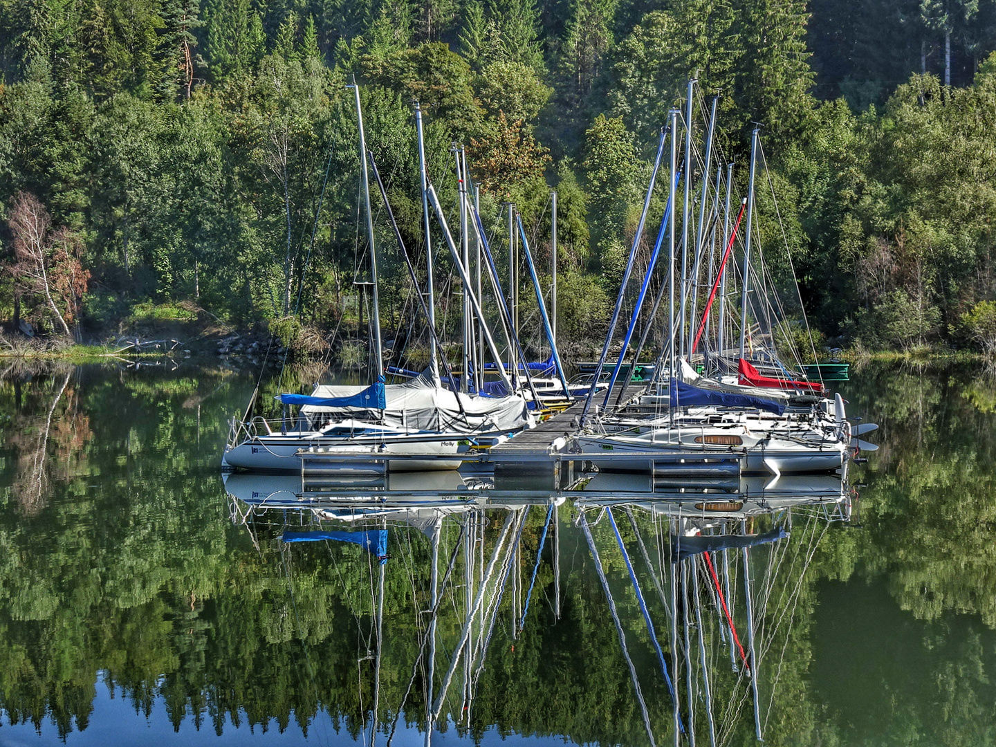 Segelboote am Schluchsee 