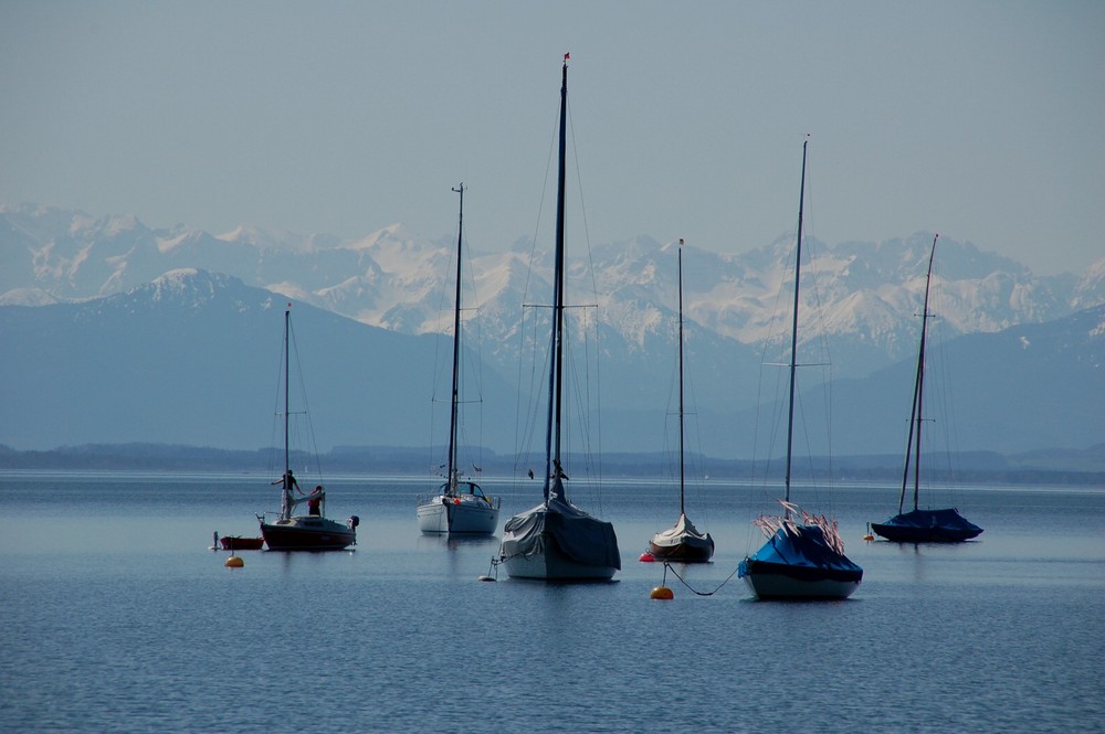 Segelboote am Starnberger See