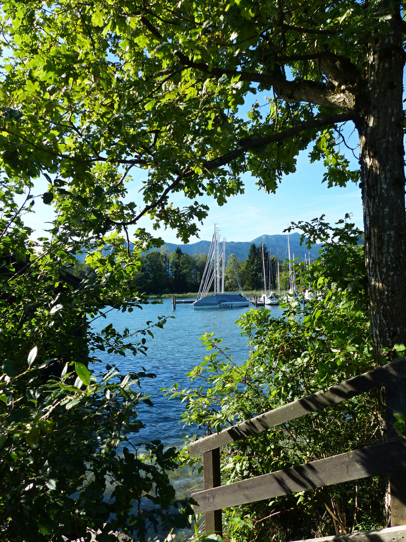 Segelboote am Tegernsee