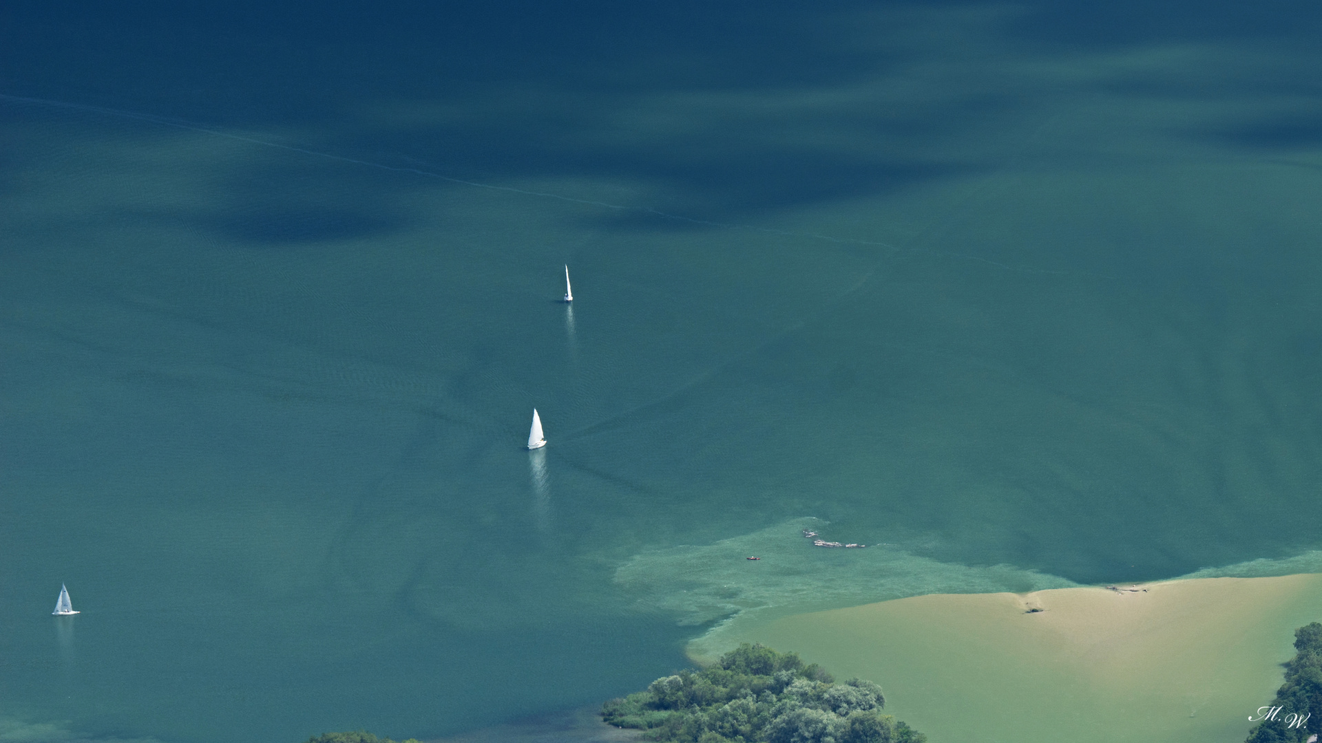 Segelboote am Traunsee