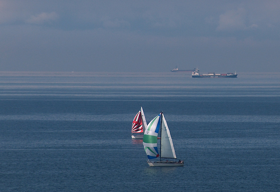 Segelboote auf der Ostsee